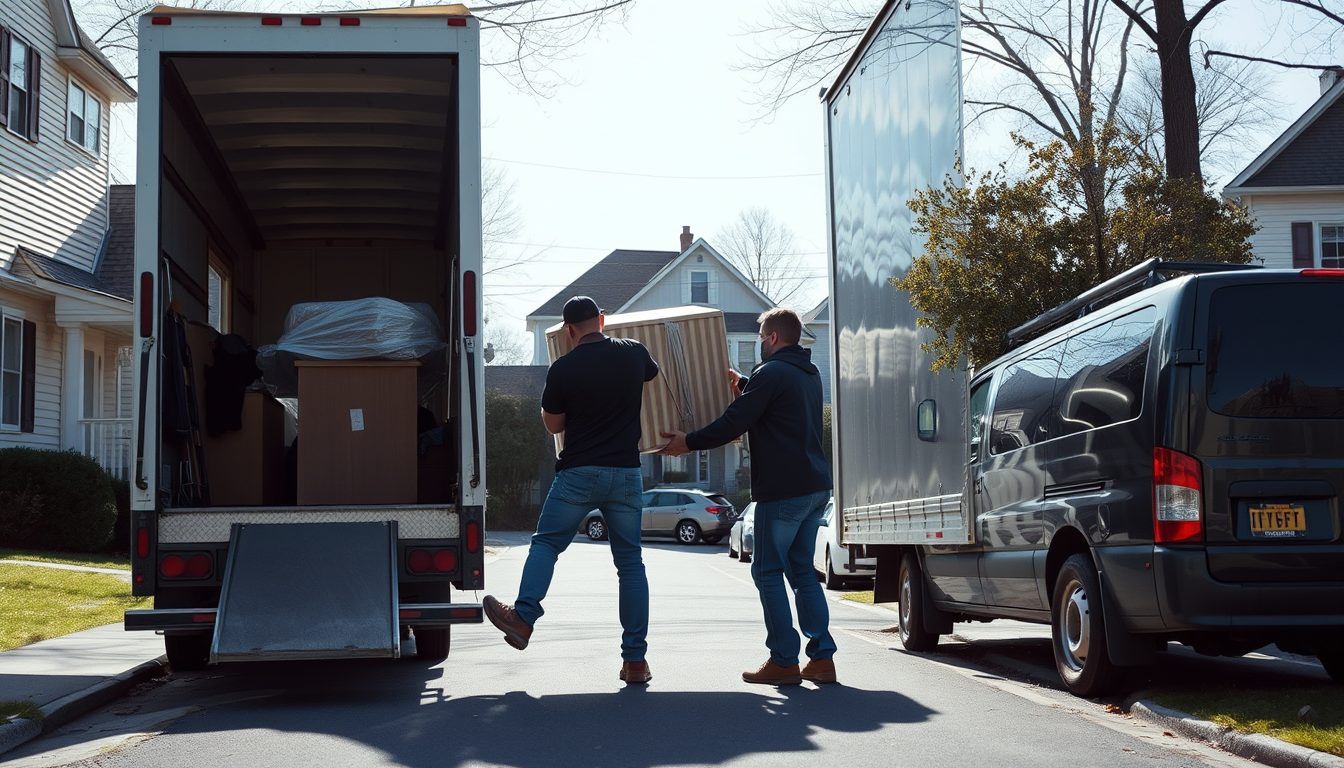 Seamless Move - moving truck and wrapped furniture in West Haven